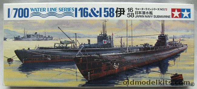 Tamiya 1/700 IJN I-16 and I-58 Submarines, 7772 plastic model kit